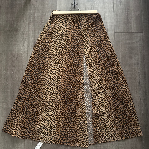 Reformation Zoe Skirt Brown - Size 4 - Picture 1 of 2